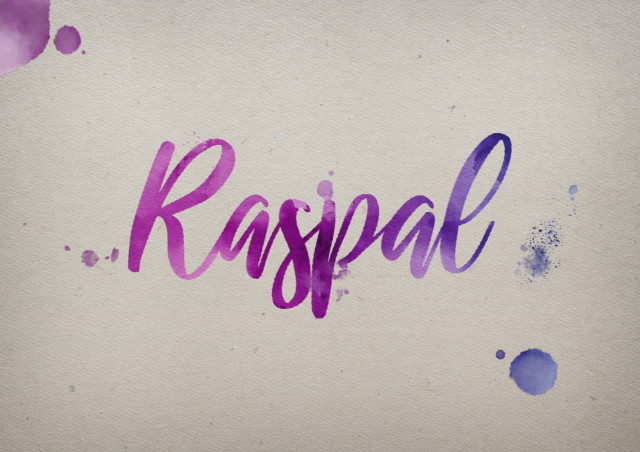 Free photo of Raspal Watercolor Name DP