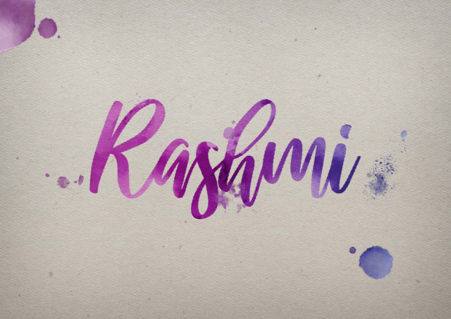 Free photo of Rashmi Watercolor Name DP