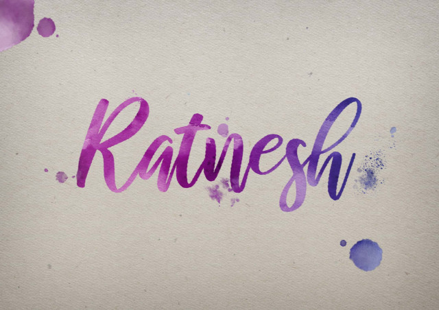Free photo of Ratnesh Watercolor Name DP