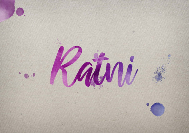 Free photo of Ratni Watercolor Name DP