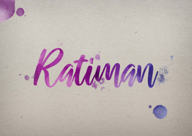 Free photo of Ratiman Watercolor Name DP