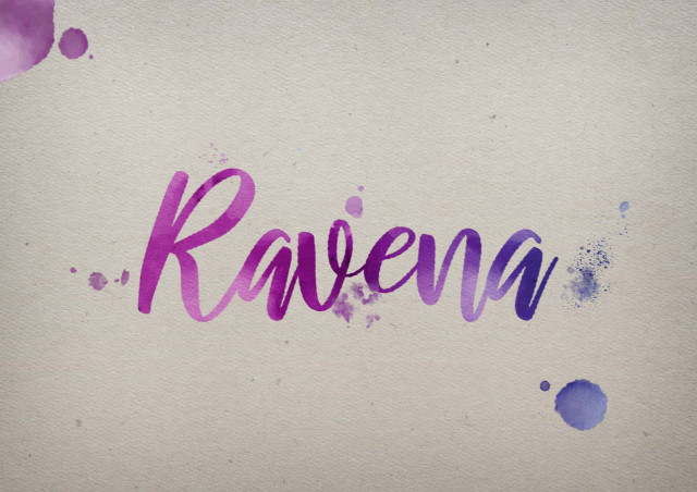 Free photo of Ravena Watercolor Name DP