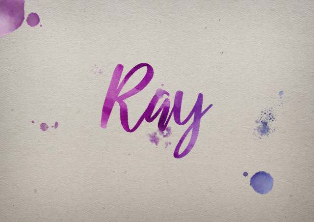 Free photo of Ray Watercolor Name DP
