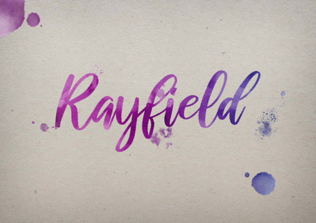 Free photo of Rayfield Watercolor Name DP