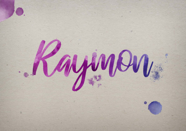 Free photo of Raymon Watercolor Name DP