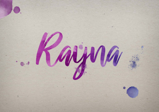 Free photo of Rayna Watercolor Name DP