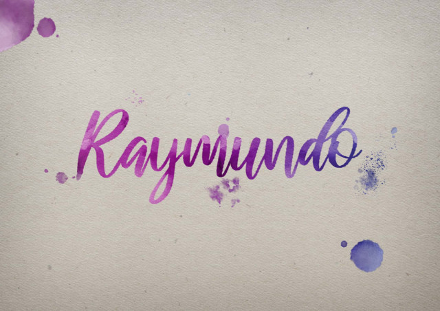 Free photo of Raymundo Watercolor Name DP