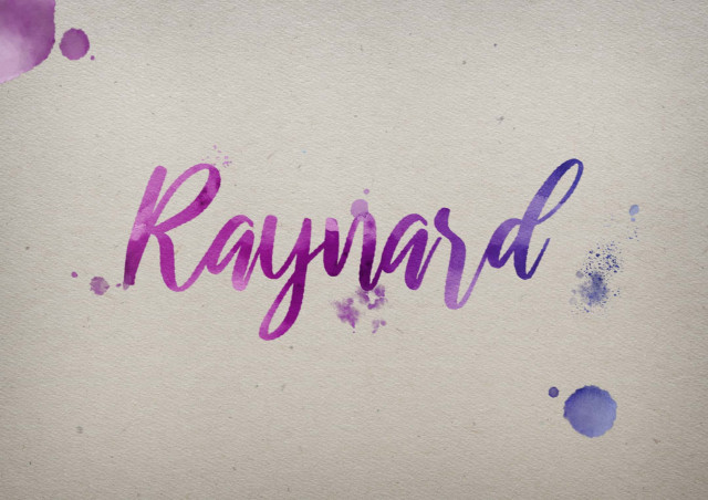 Free photo of Raynard Watercolor Name DP