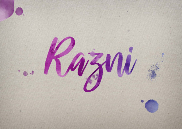 Free photo of Razni Watercolor Name DP