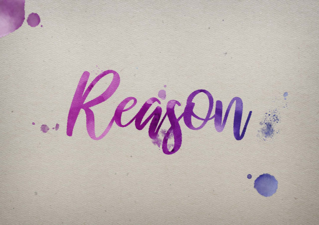 Free photo of Reason Watercolor Name DP