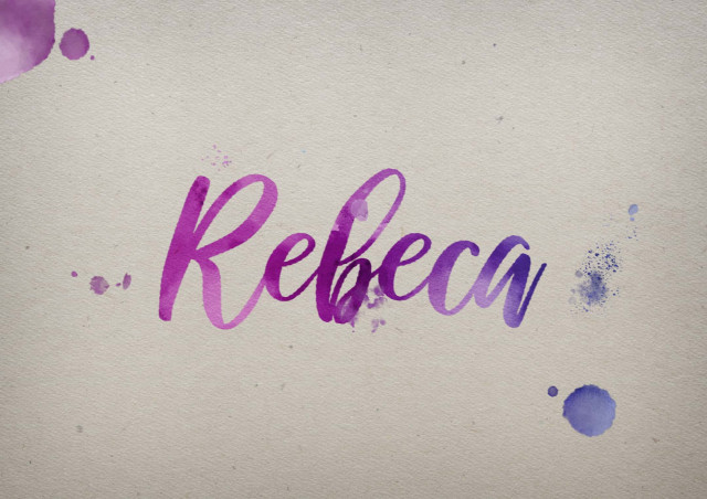 Free photo of Rebeca Watercolor Name DP