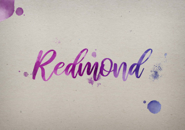 Free photo of Redmond Watercolor Name DP