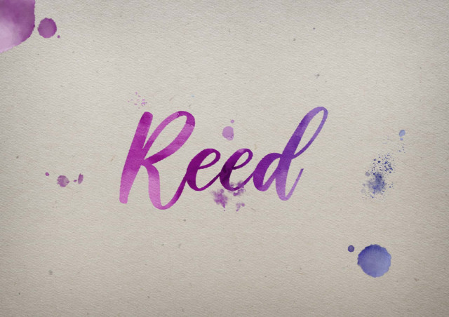 Free photo of Reed Watercolor Name DP