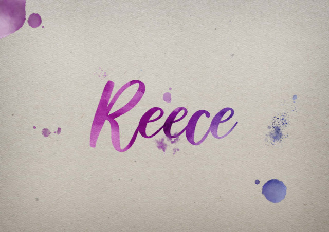 Free photo of Reece Watercolor Name DP