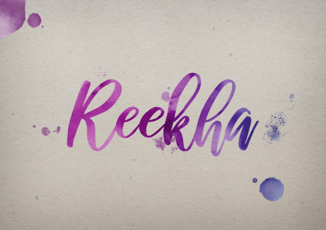 Free photo of Reekha Watercolor Name DP