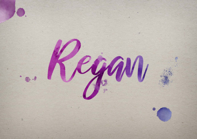 Free photo of Regan Watercolor Name DP