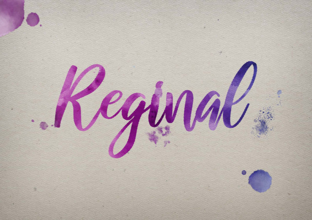 Free photo of Reginal Watercolor Name DP