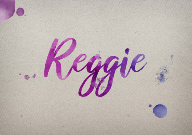 Free photo of Reggie Watercolor Name DP