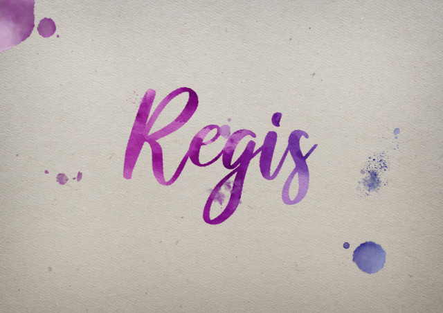 Free photo of Regis Watercolor Name DP