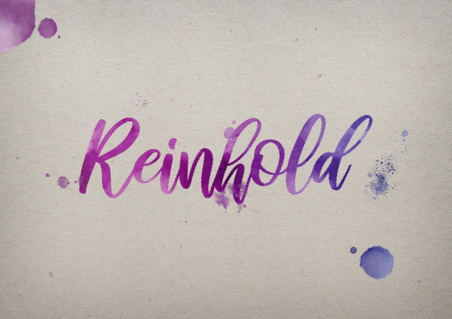 Free photo of Reinhold Watercolor Name DP