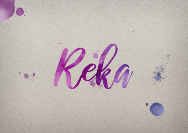 Free photo of Reka Watercolor Name DP