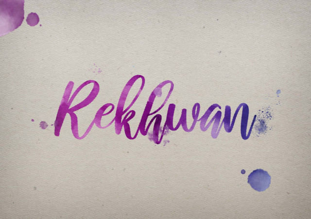 Free photo of Rekhwan Watercolor Name DP