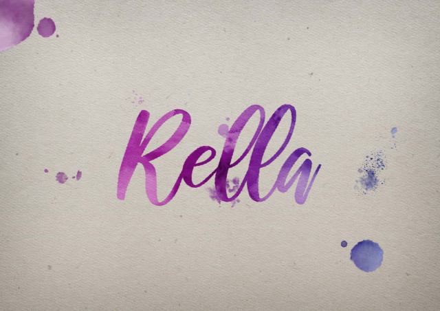 Free photo of Rella Watercolor Name DP