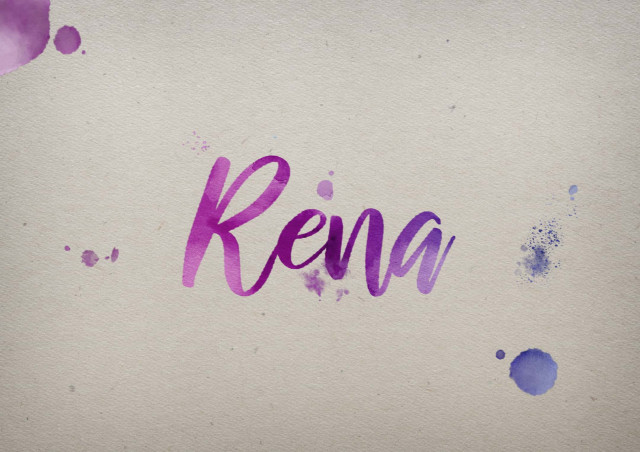 Free photo of Rena Watercolor Name DP