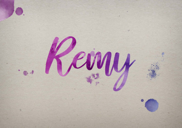 Free photo of Remy Watercolor Name DP