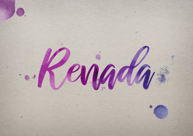 Free photo of Renada Watercolor Name DP