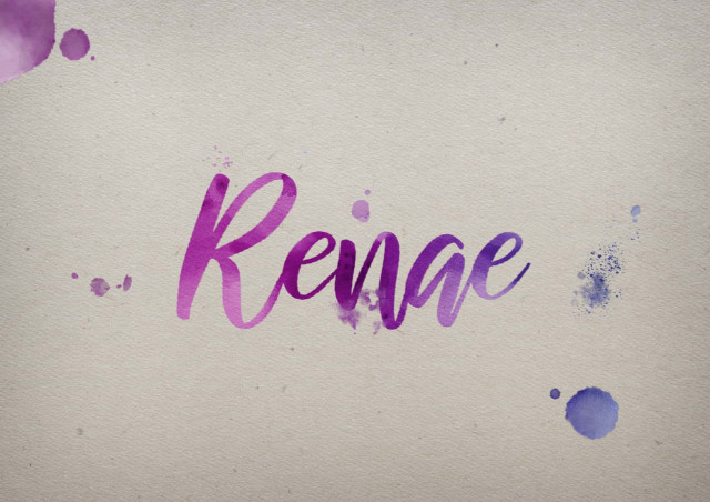 Free photo of Renae Watercolor Name DP