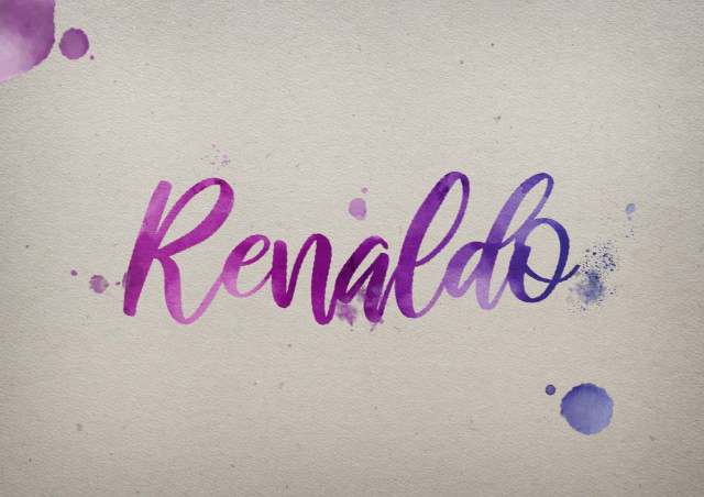 Free photo of Renaldo Watercolor Name DP