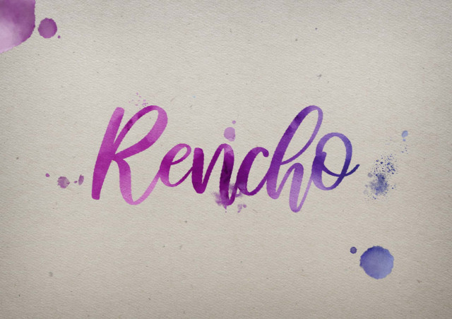 Free photo of Rencho Watercolor Name DP