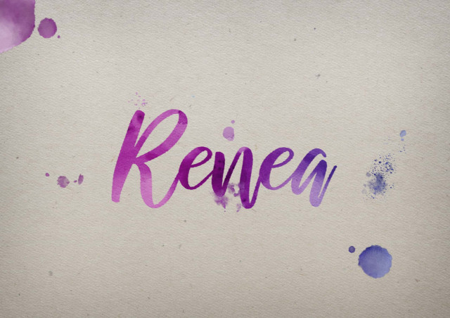 Free photo of Renea Watercolor Name DP