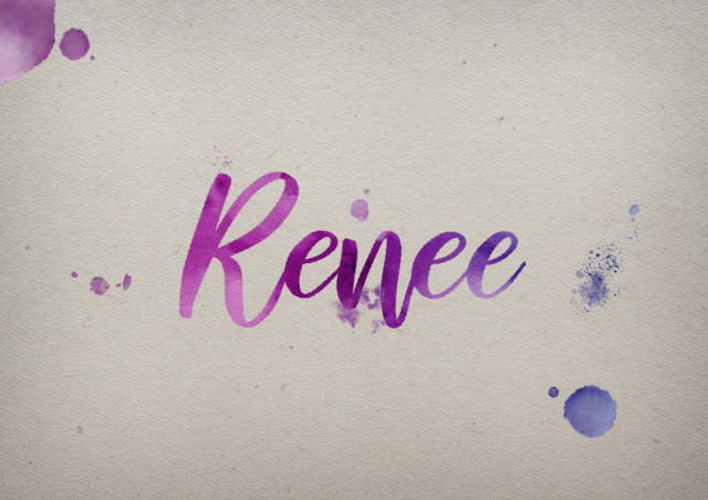 Free photo of Renee Watercolor Name DP