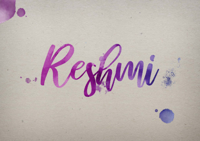 Free photo of Reshmi Watercolor Name DP