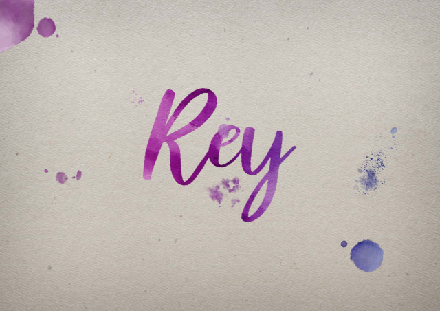 Free photo of Rey Watercolor Name DP