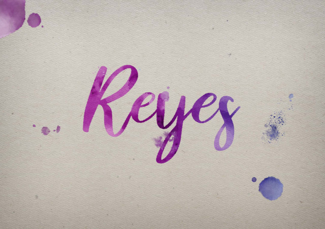 Free photo of Reyes Watercolor Name DP