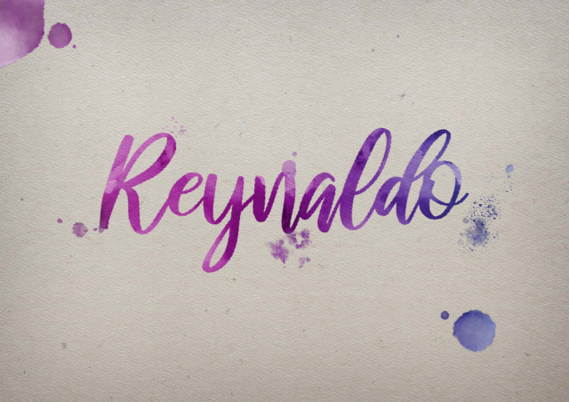 Free photo of Reynaldo Watercolor Name DP