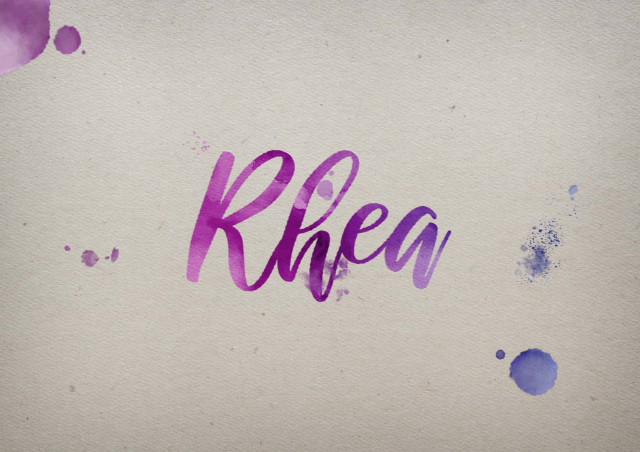 Free photo of Rhea Watercolor Name DP