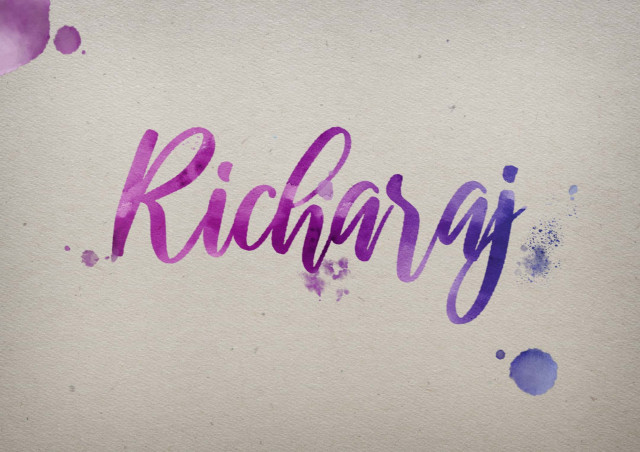 Free photo of Richaraj Watercolor Name DP