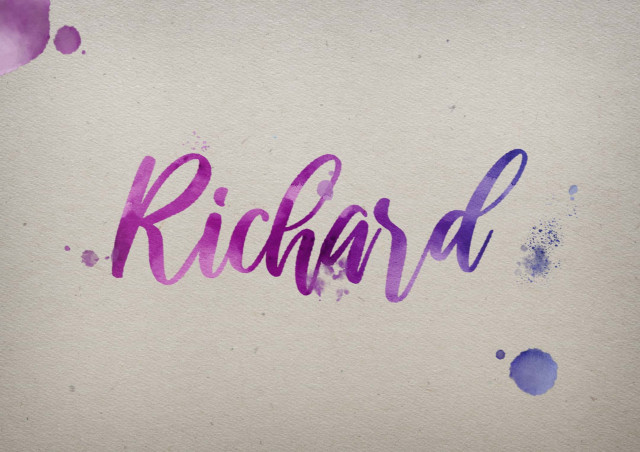 Free photo of Richard Watercolor Name DP