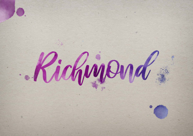 Free photo of Richmond Watercolor Name DP