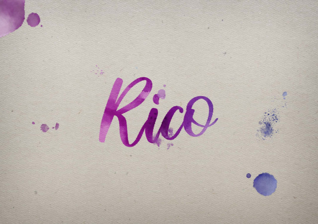 Free photo of Rico Watercolor Name DP