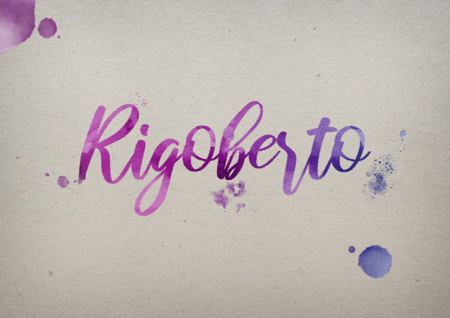 Free photo of Rigoberto Watercolor Name DP