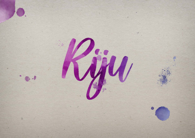 Free photo of Riju Watercolor Name DP