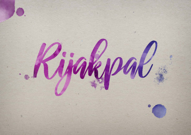 Free photo of Rijakpal Watercolor Name DP