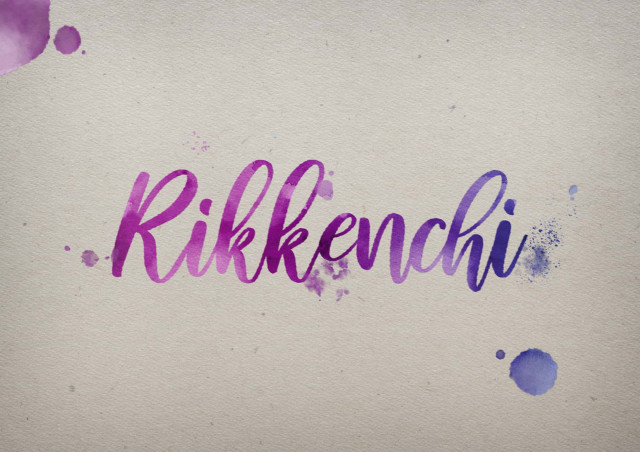 Free photo of Rikkenchi Watercolor Name DP