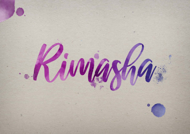 Free photo of Rimasha Watercolor Name DP