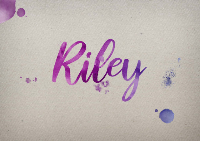 Free photo of Riley Watercolor Name DP